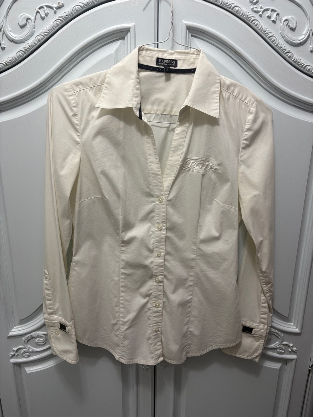 Richard Petty Motorsports - Express Cream Button Up Shirt - Essential Stretch
